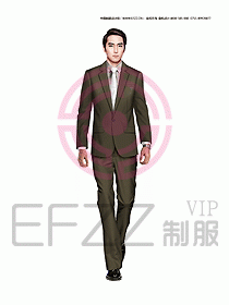 男職業裝西服設計圖371