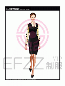 女職業裝襯衫馬夾設計圖220