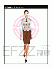 女職業裝襯衫馬夾設計圖231