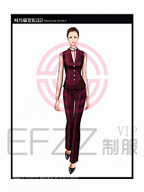 女職業裝襯衫馬夾設計圖255