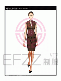 女職業(yè)裝襯衫馬夾設(shè)計圖256