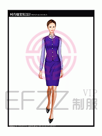 女職業裝襯衫馬夾設計圖259