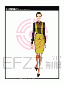 女職業裝襯衫馬夾設計圖269