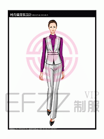 女職業(yè)裝襯衫馬夾設(shè)計圖273