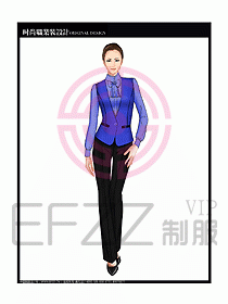 女職業(yè)裝襯衫馬夾設(shè)計(jì)圖296