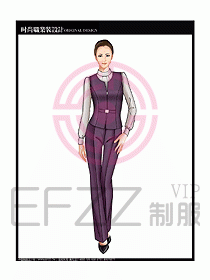 女職業裝襯衫馬夾設計圖305