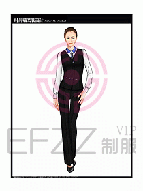 女職業裝襯衫馬夾設計圖313