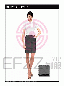 空姐職業服裝設計效果圖417