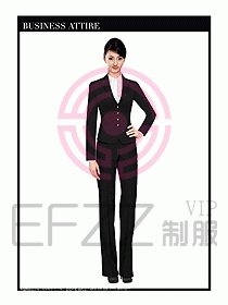 空姐職業服裝設計效果圖424