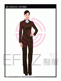 空姐職業(yè)服裝設計效果圖438