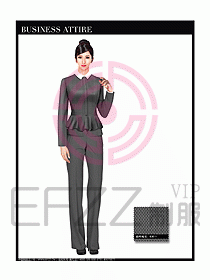 空姐職業服裝設計效果圖454