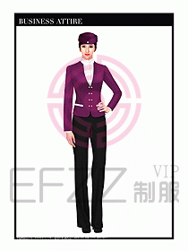 空姐職業服裝設計效果圖460