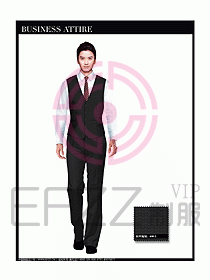 男職業裝商務馬夾設計134