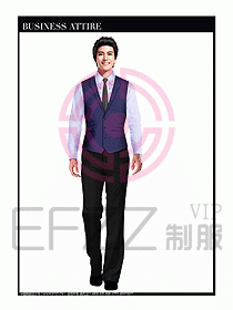 男職業裝商務馬夾設計138