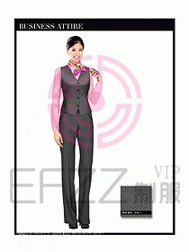 女職業(yè)裝時(shí)尚馬夾設(shè)計(jì)322