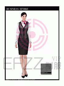 女職業(yè)裝時(shí)尚馬夾設(shè)計(jì)325