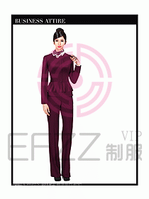 空姐職業(yè)服裝設(shè)計效果圖464