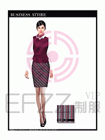 空姐職業(yè)服裝設計效果圖466