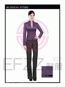 空姐職業(yè)服裝設(shè)計(jì)效果圖486