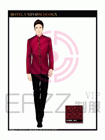 酒店中餐服務(wù)員制服設(shè)計(jì)圖1309