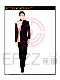 酒店中餐服務員制服設計圖1311