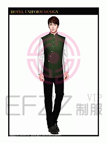 酒店中餐服務(wù)員制服設(shè)計(jì)圖1321