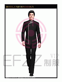 酒店中餐服務員制服設計圖1328