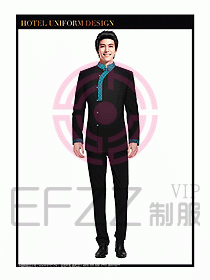 酒店中餐服務員制服設計圖1330