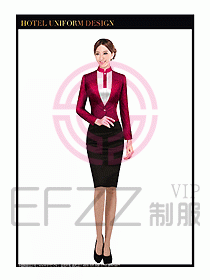 酒店餐飲咨客制服設計圖640