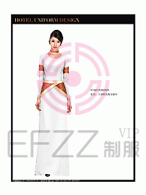 酒店西餐廳咨客制服設計圖342