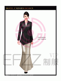 酒店西餐廳咨客制服設(shè)計(jì)圖347