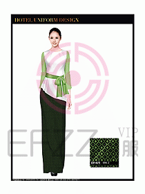 酒店西餐廳咨客制服設計圖360