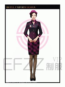酒店西餐廳咨客制服設計圖380