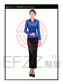 酒店西餐廳咨客制服設(shè)計圖376
