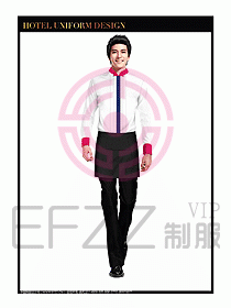 餐飲西餐廳服務員制服設計圖871
