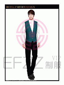 餐飲西餐廳服務員制服設計圖875