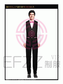 餐飲西餐廳服務員制服設計圖879