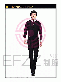餐飲西餐廳服務員制服設計圖901