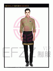 餐飲西餐廳服務(wù)員制服設(shè)計圖917