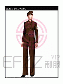 獵裝保安服設(shè)計(jì)服裝圖248