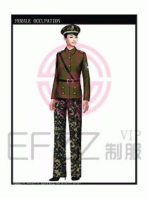 獵裝保安服設(shè)計(jì)服裝圖244