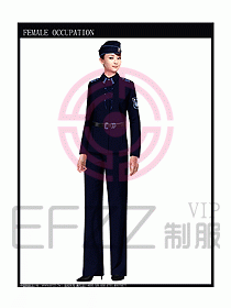 獵裝保安服設(shè)計服裝圖249