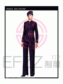 獵裝保安服設(shè)計(jì)服裝圖260