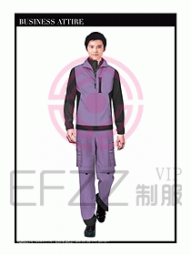 工程服馬夾服裝效果圖023