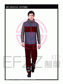 工程服馬夾服裝效果圖055