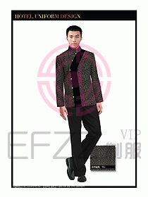 酒店服裝中餐服務員制服1357