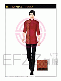酒店服裝中餐服務員制服1376