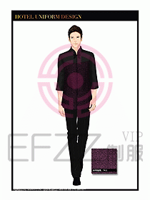 酒店服裝中餐服務員制服1387