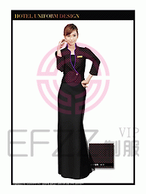 酒店餐廳咨客制服設計圖658