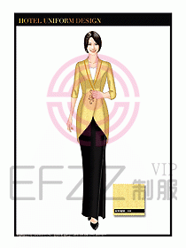 酒店餐廳咨客制服設(shè)計圖680